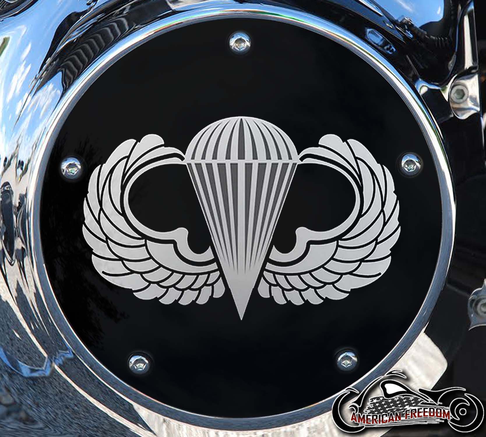 Custom Derby Cover - Jump Wings Military